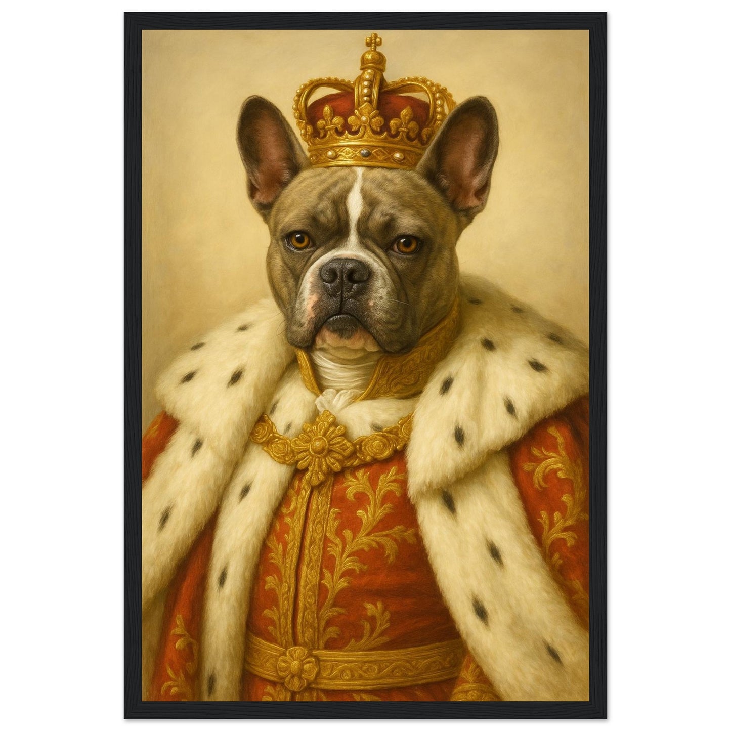 Royal Pet Portrait – Framed Print - Masterpiece Print