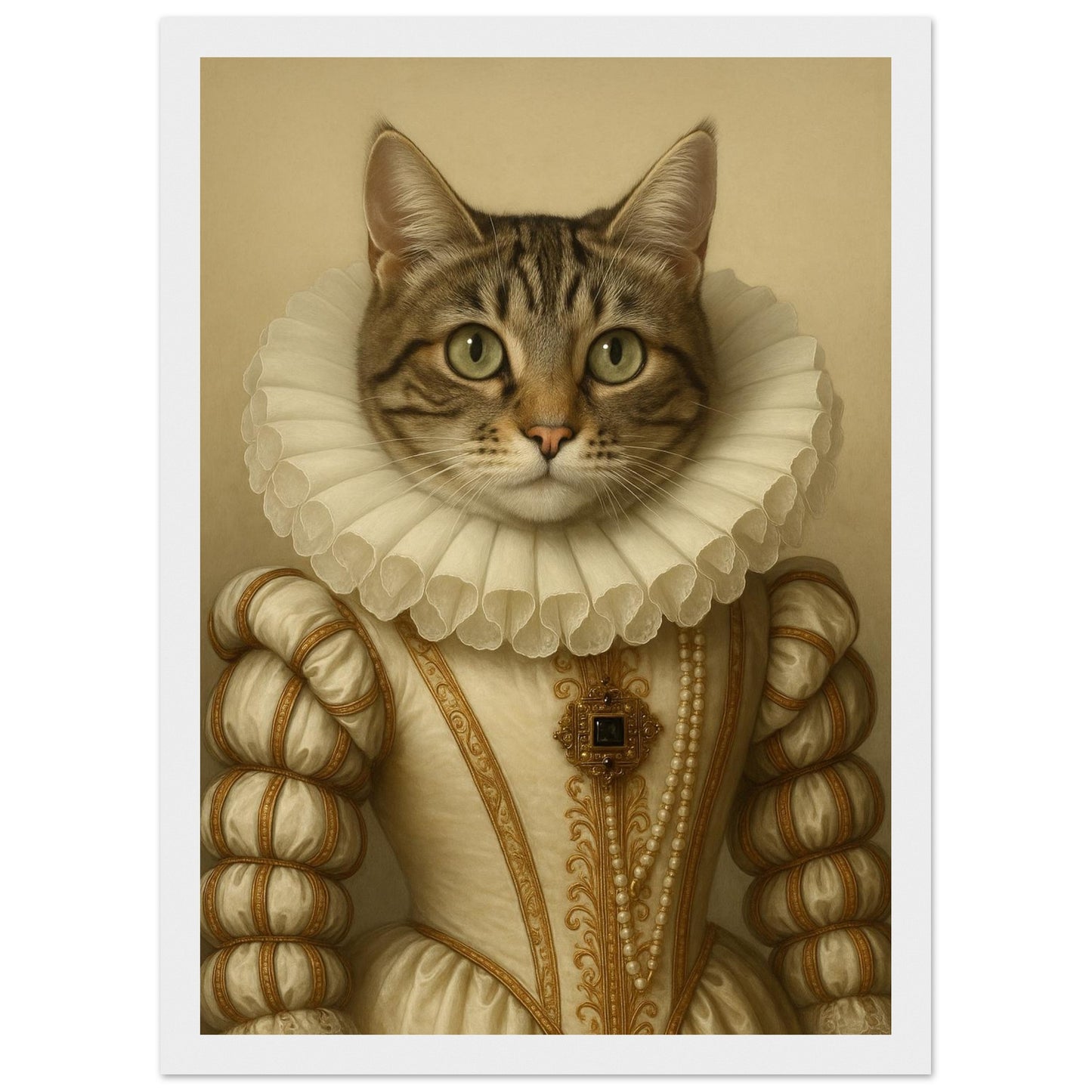 Royal Pet Portrait – Framed Print - Masterpiece Print