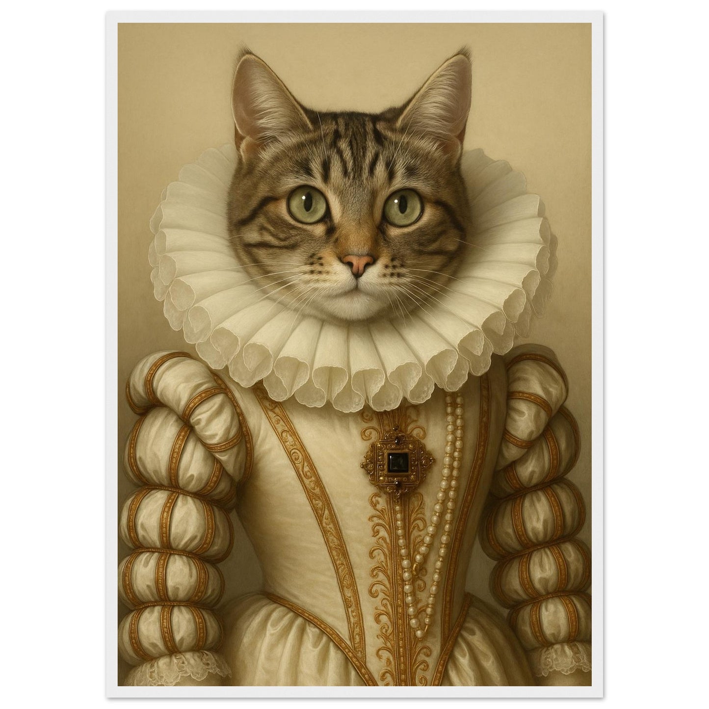 Royal Pet Portrait – Framed Print - Masterpiece Print