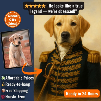 Royal Pet Portrait – Framed Print