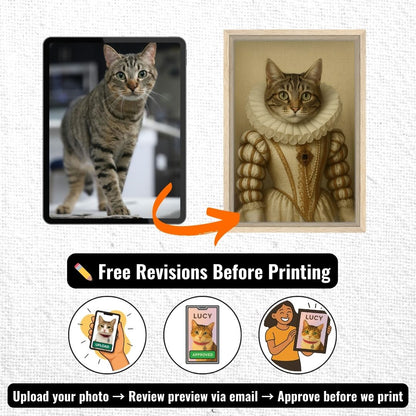 Royal Pet Portrait – Framed Print