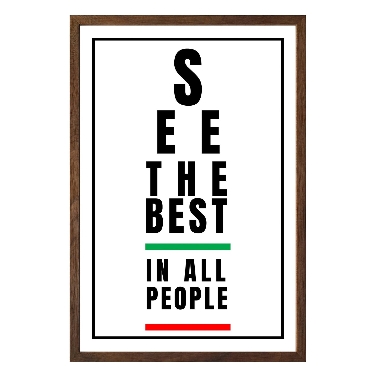 See the Best in People - Framed Print