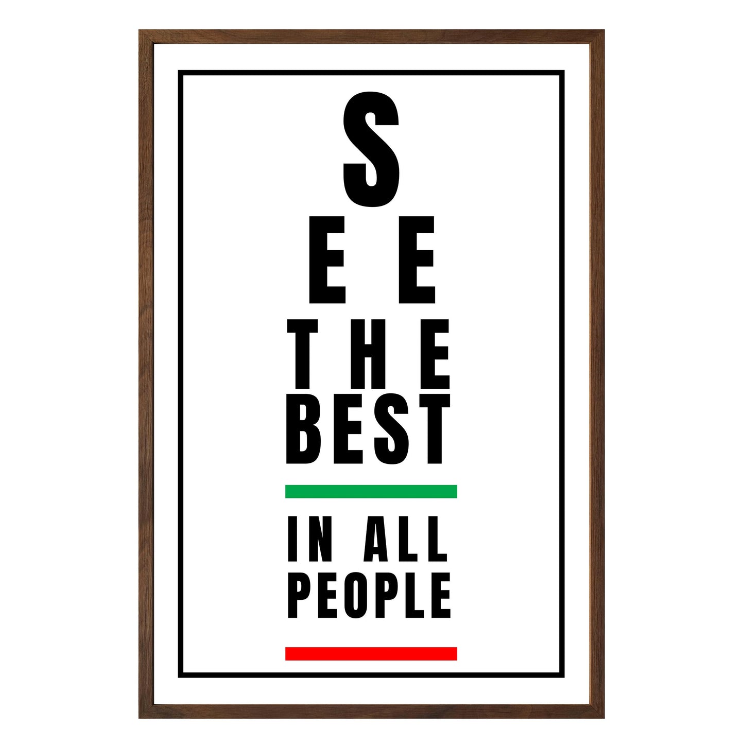 See the Best in People - Framed Print