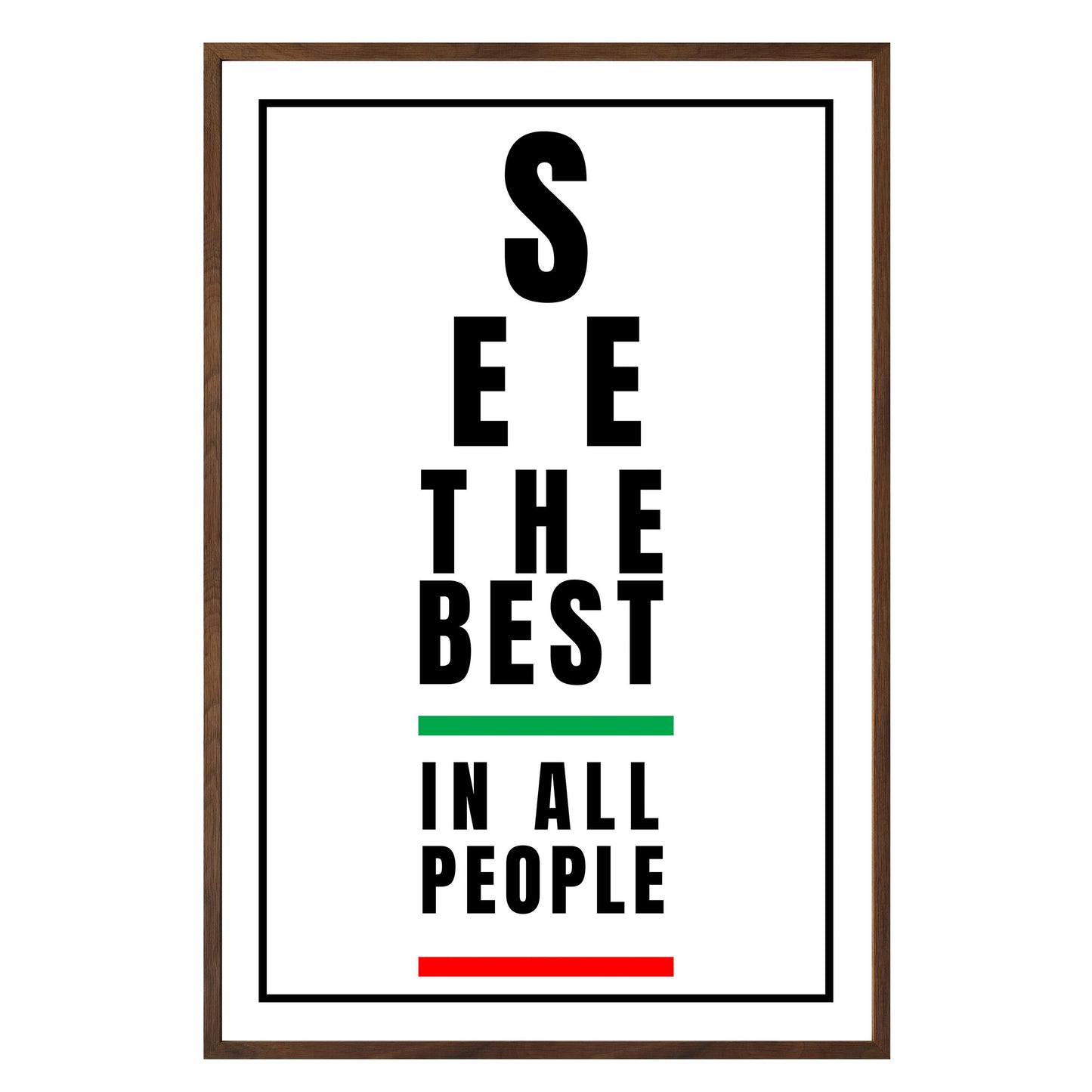 See the Best in People - Framed Print