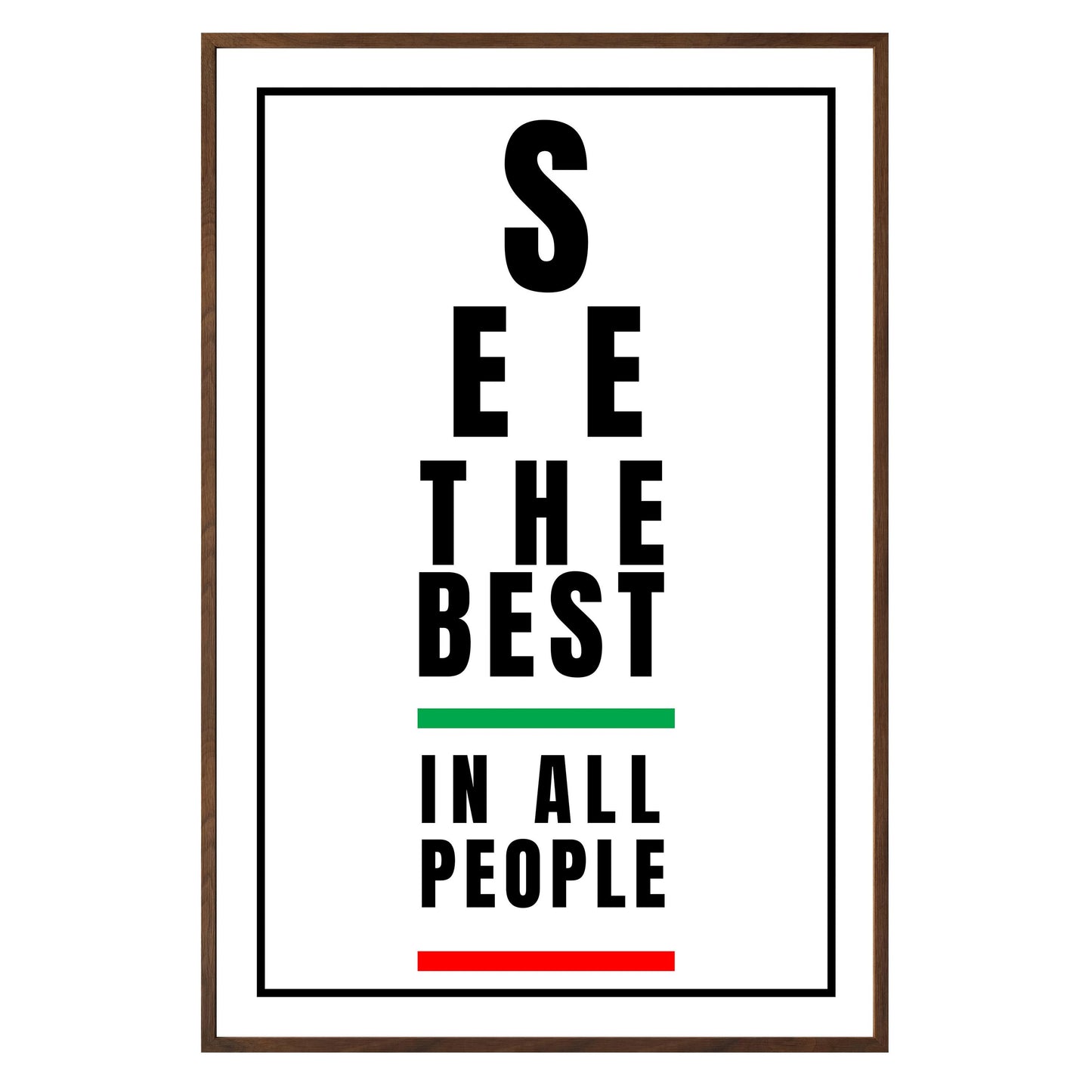 See the Best in People - Framed Print