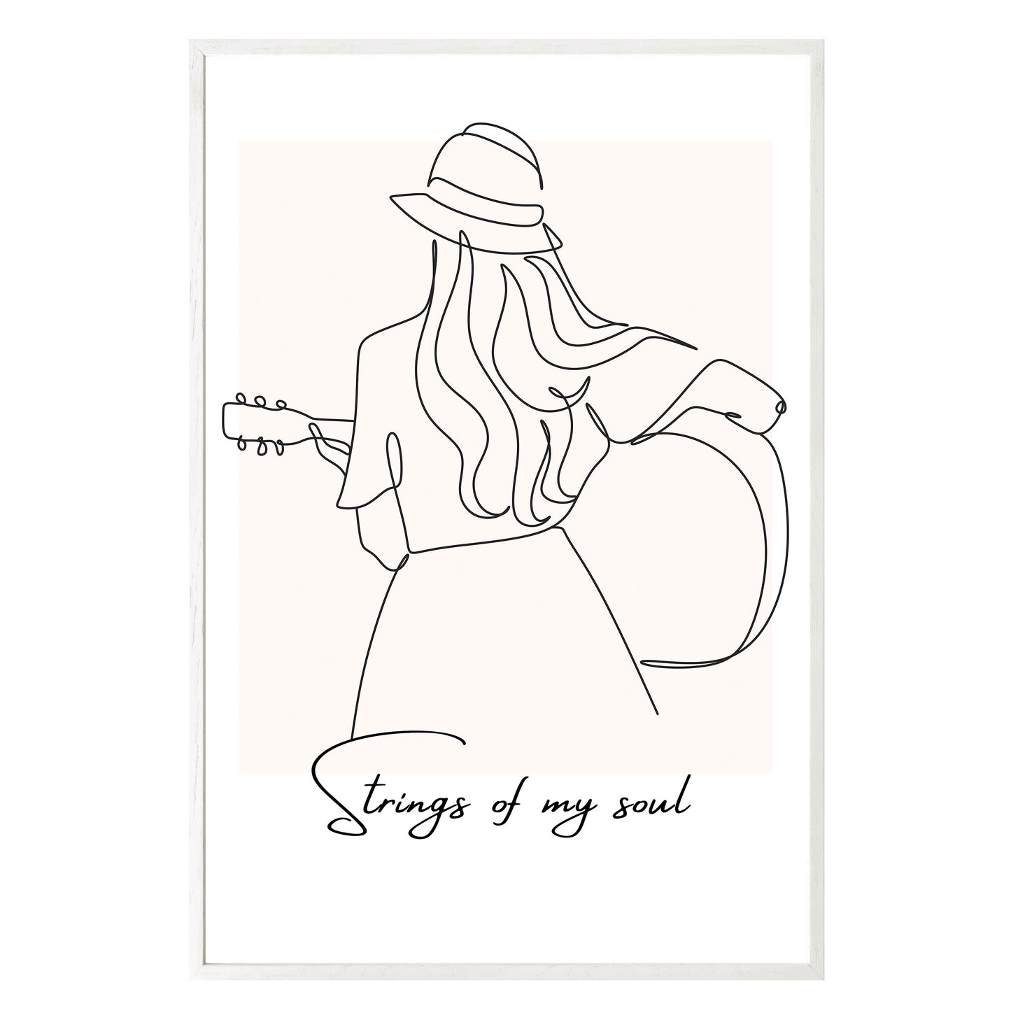 Strumming Vibes Framed Print - Masterpiece Print