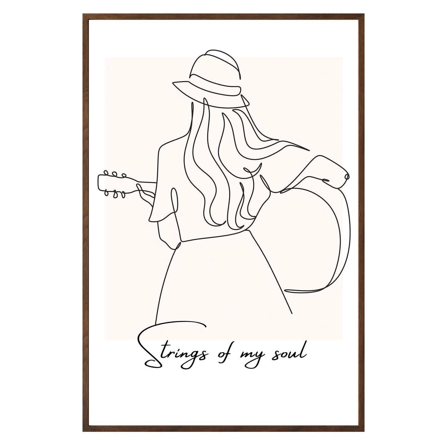 Strumming Vibes Framed Print - Masterpiece Print