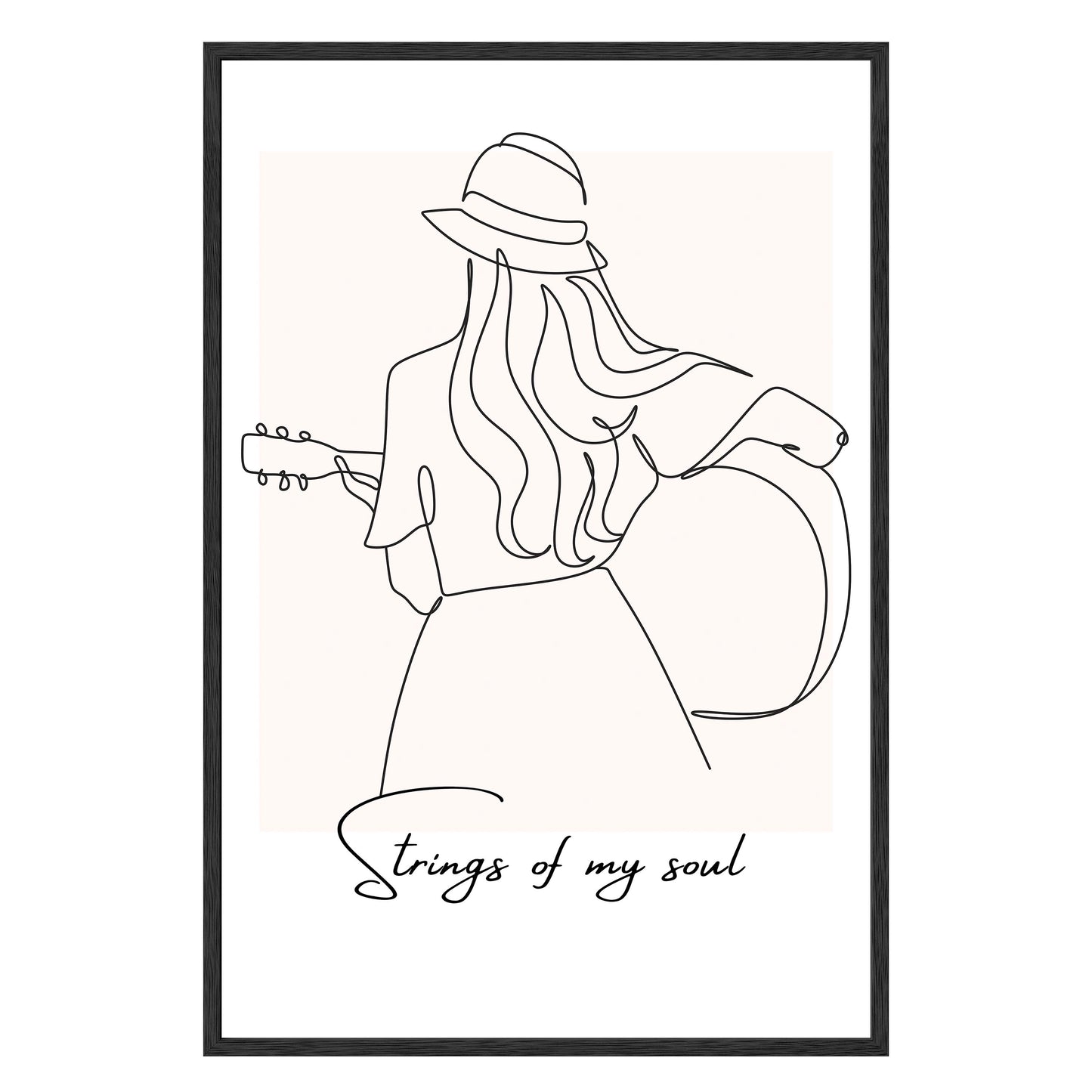 Strumming Vibes Framed Print - Masterpiece Print