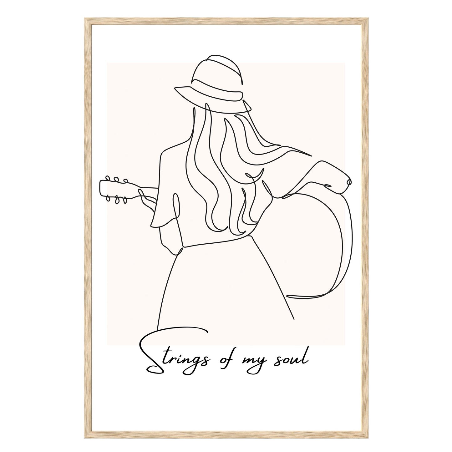 Strumming Vibes Framed Print - Masterpiece Print