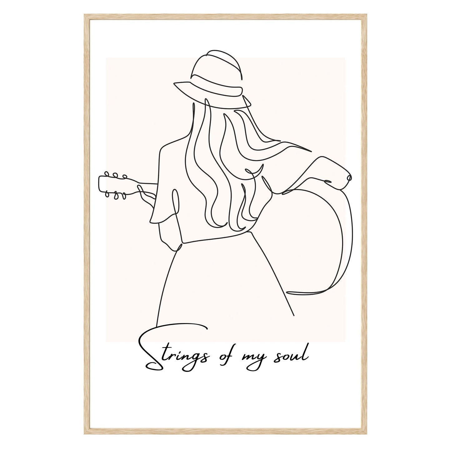 Strumming Vibes Framed Print - Masterpiece Print