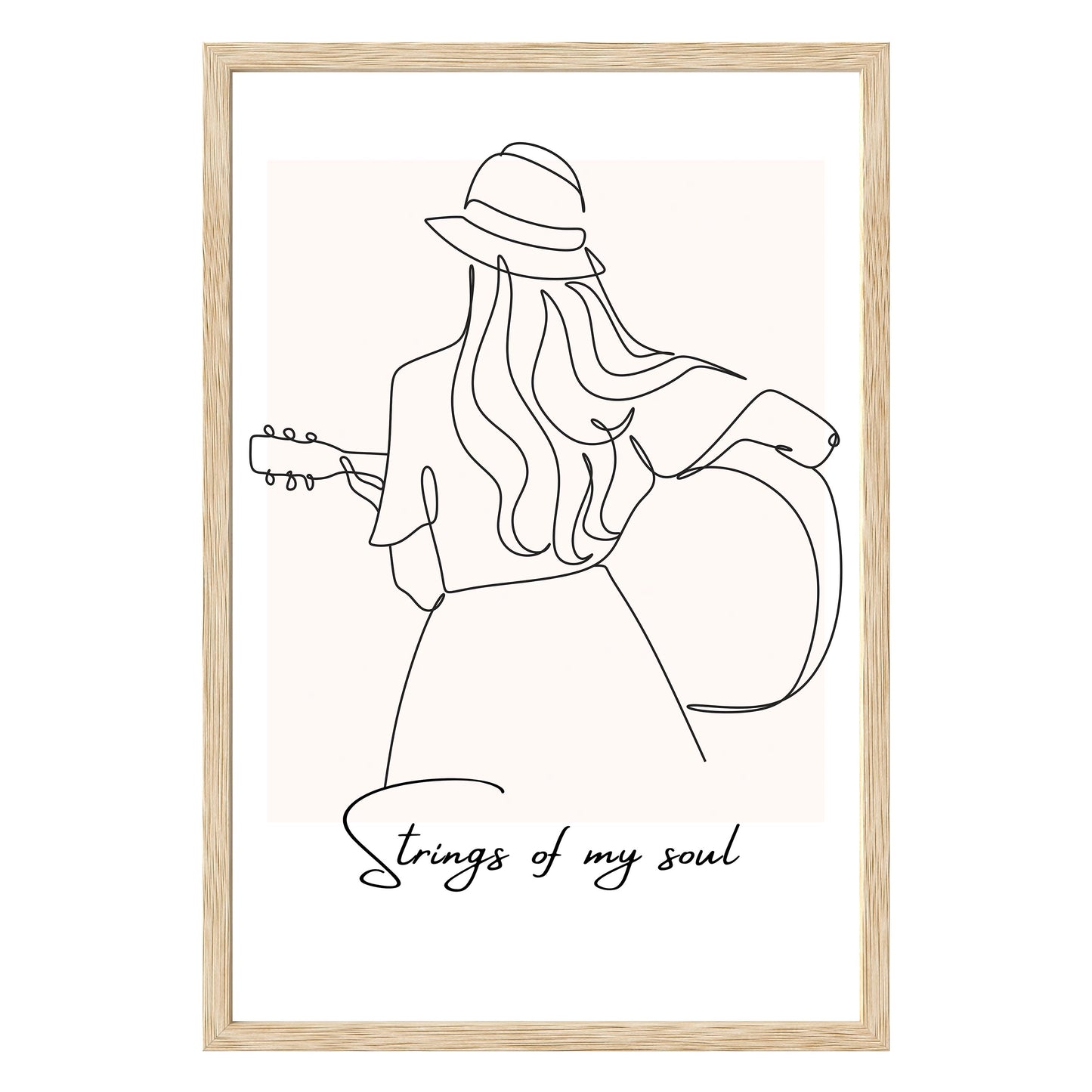 Strumming Vibes Framed Print - Masterpiece Print