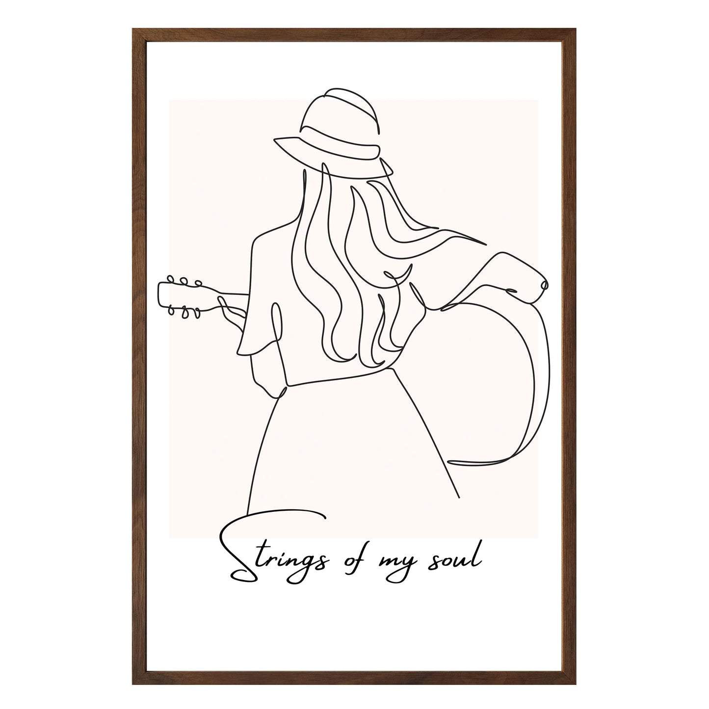 Strumming Vibes Framed Print - Masterpiece Print