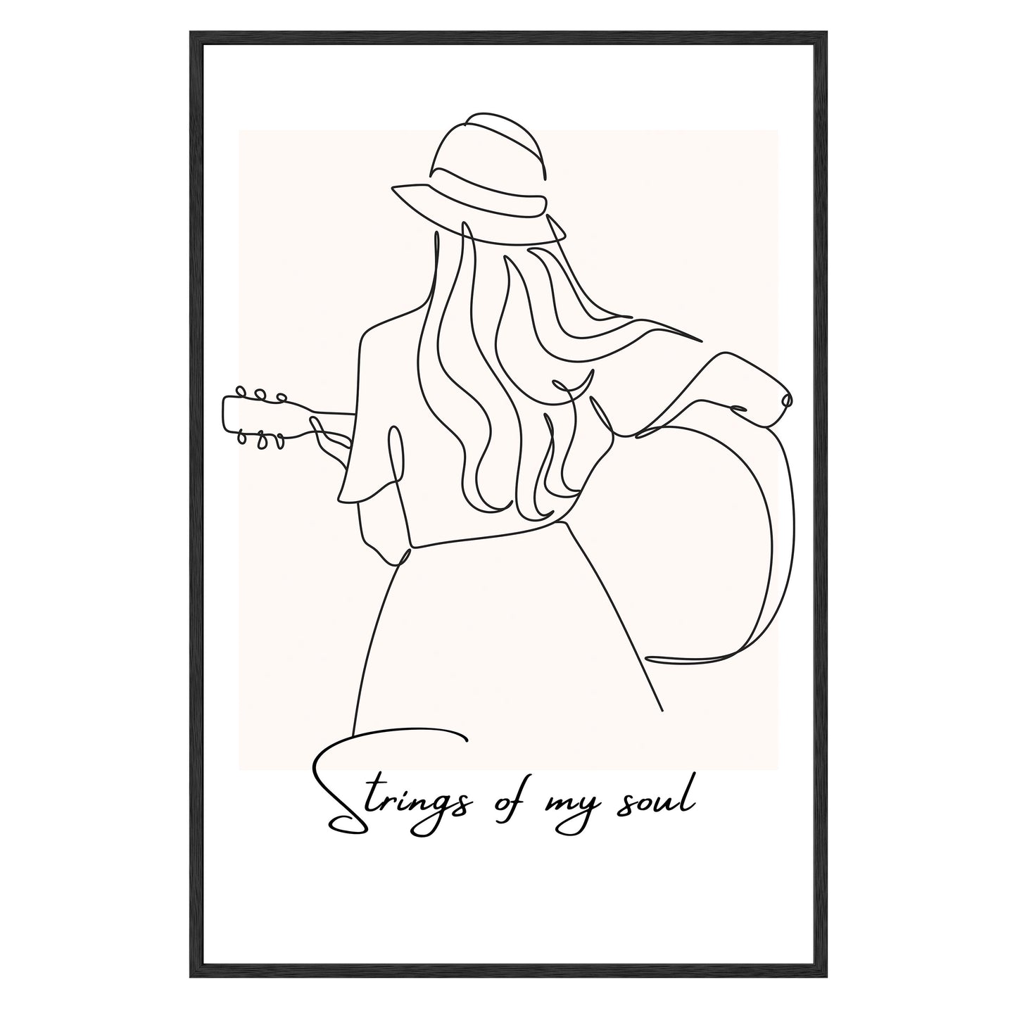 Strumming Vibes Framed Print - Masterpiece Print
