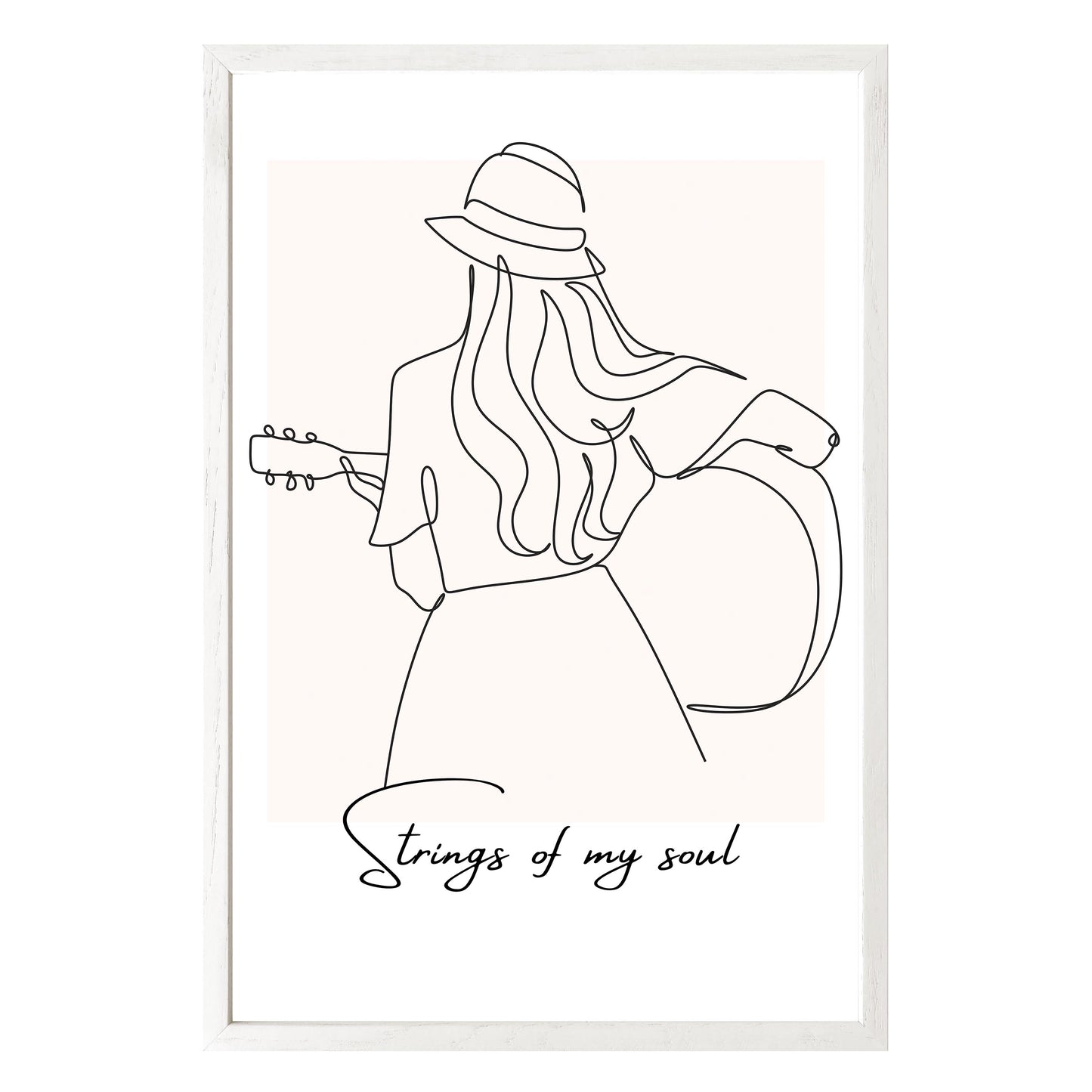 Strumming Vibes Framed Print - Masterpiece Print