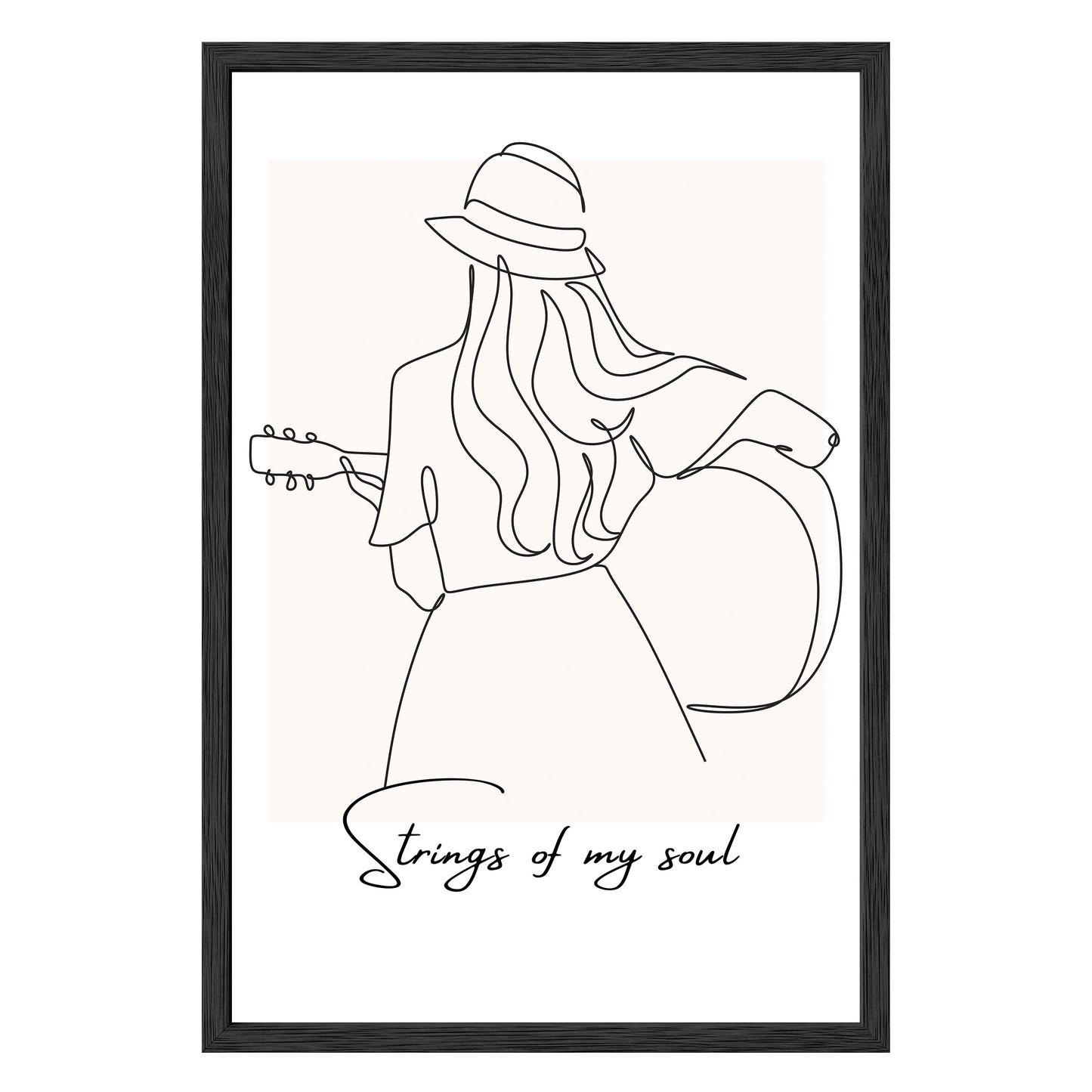 Strumming Vibes Framed Print - Masterpiece Print