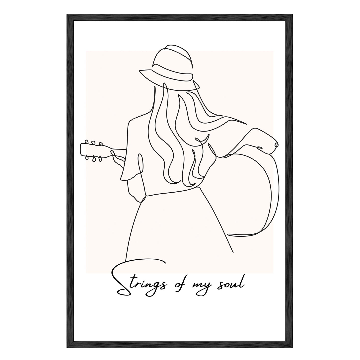 Strumming Vibes Framed Print - Masterpiece Print