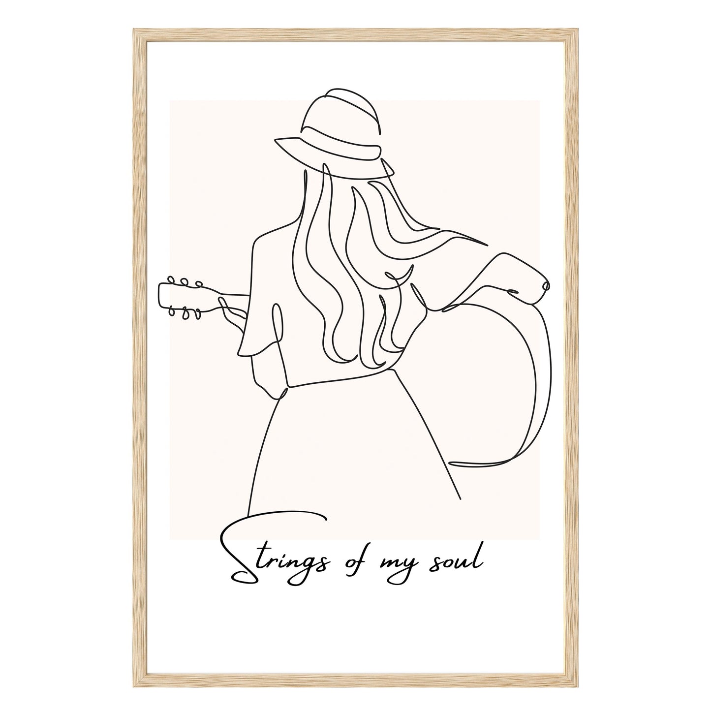 Strumming Vibes Framed Print - Masterpiece Print