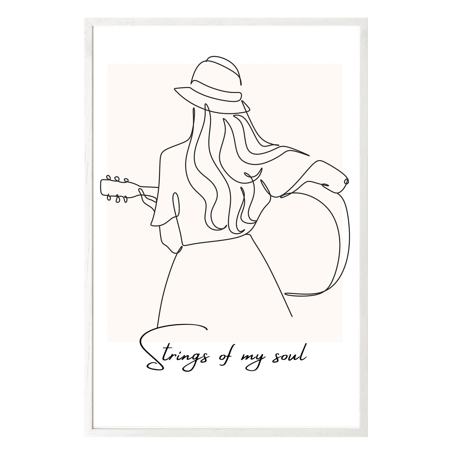 Strumming Vibes Framed Print - Masterpiece Print