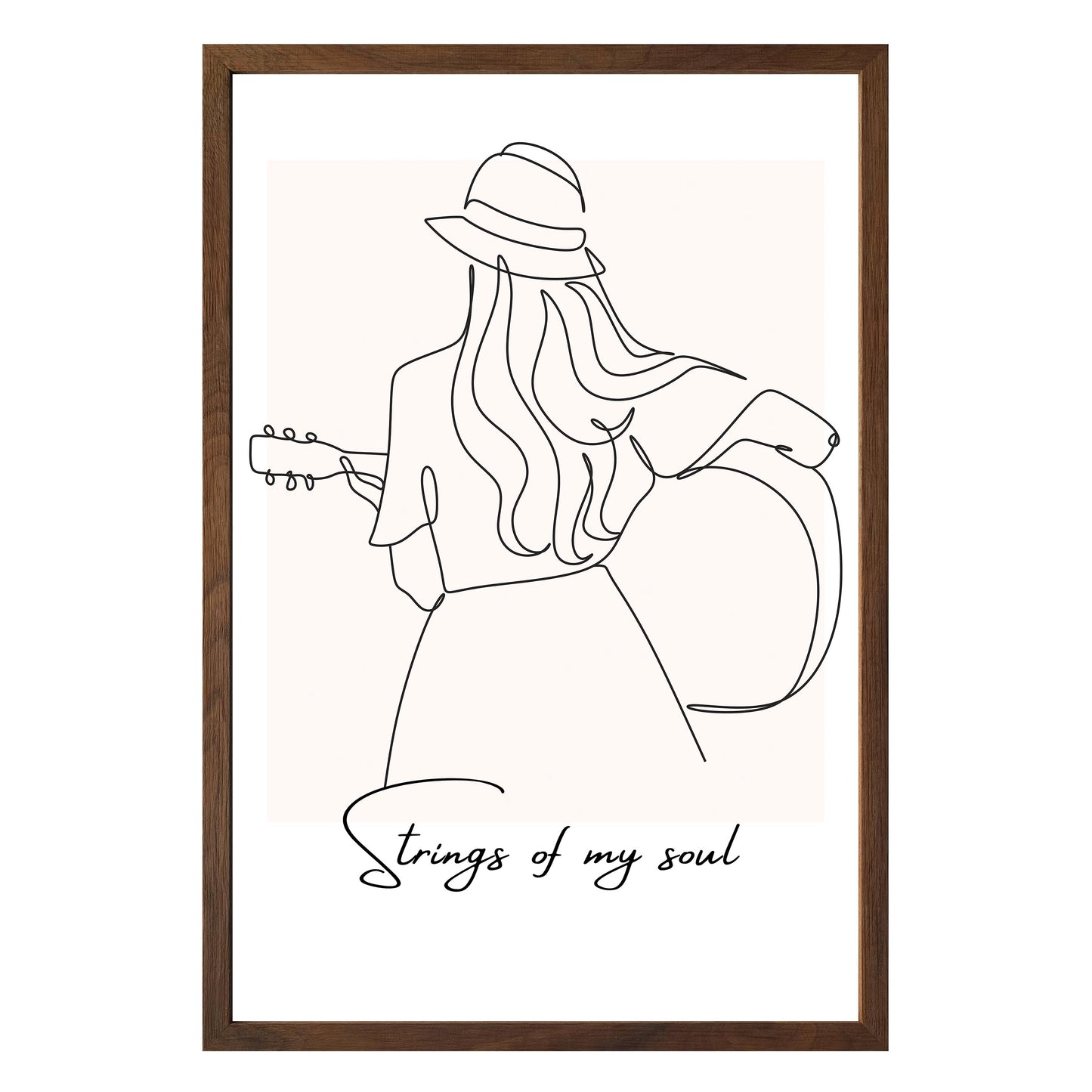 Strumming Vibes Framed Print - Masterpiece Print