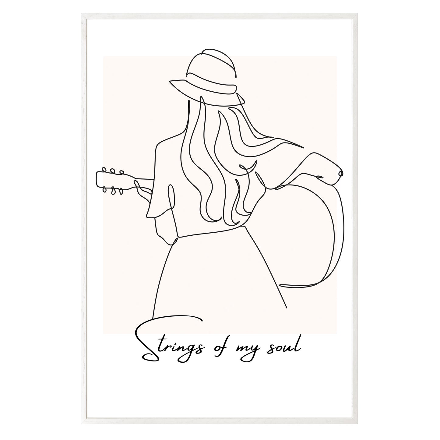 Strumming Vibes Framed Print - Masterpiece Print