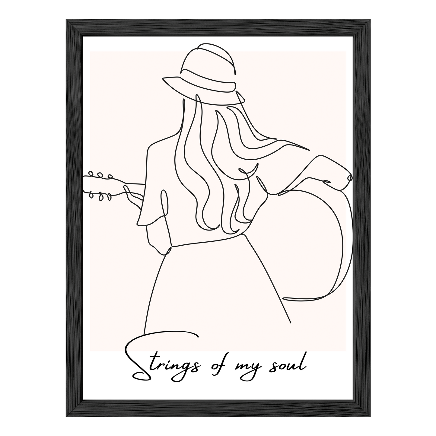 Strumming Vibes Framed Print - Masterpiece Print