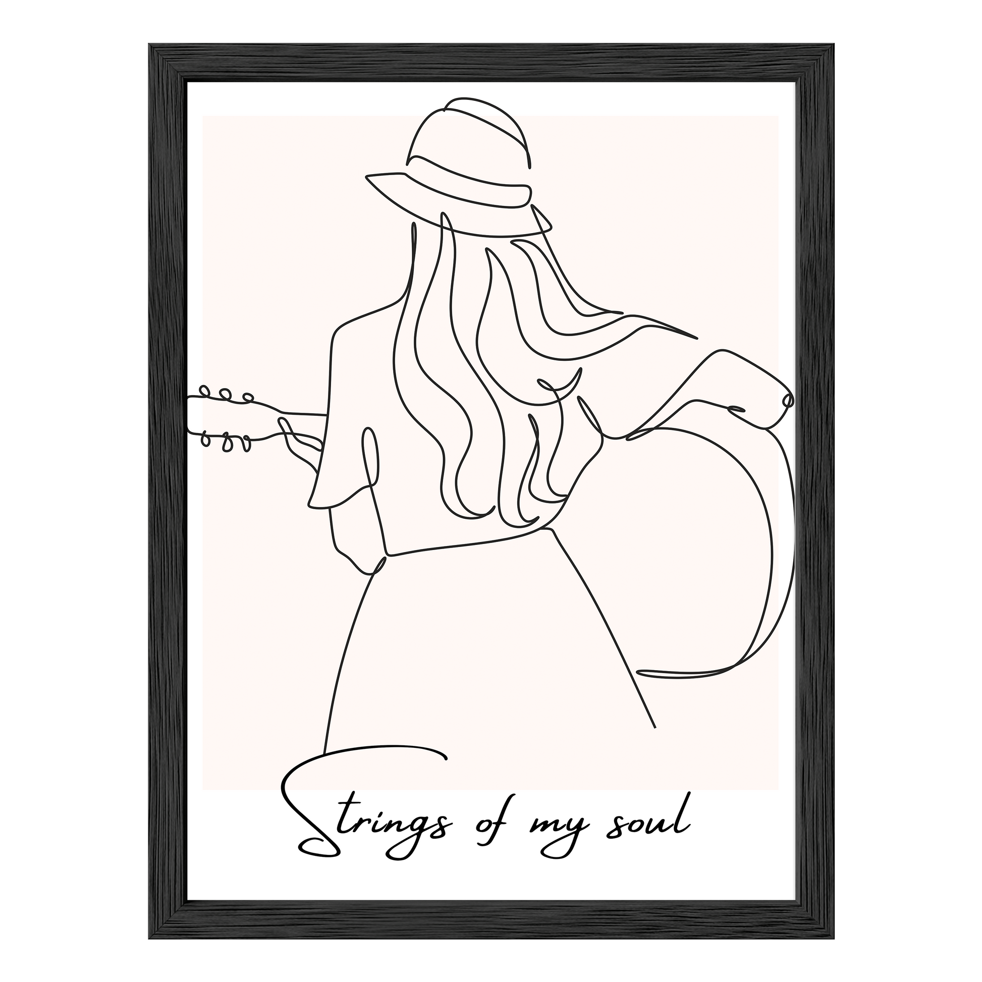 Strumming Vibes Framed Print - Masterpiece Print