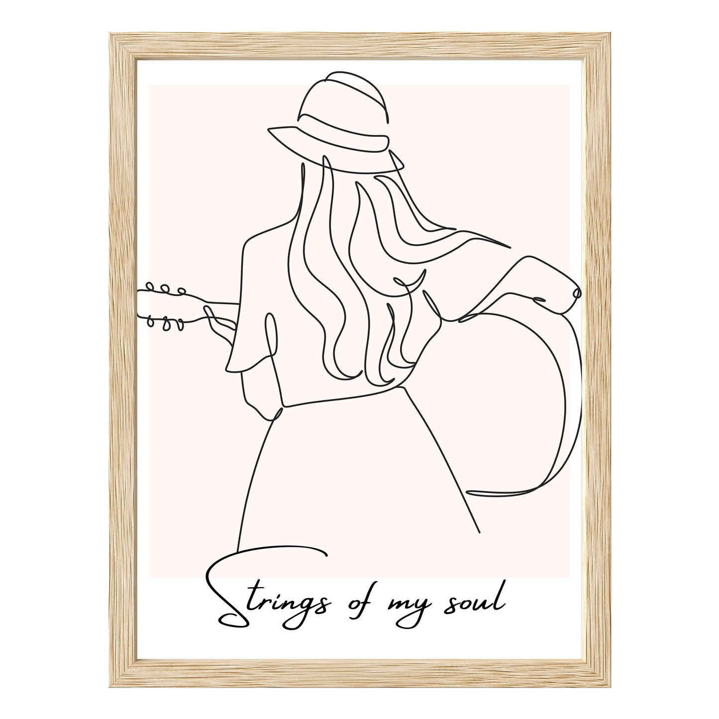 Strumming Vibes Framed Print - Masterpiece Print