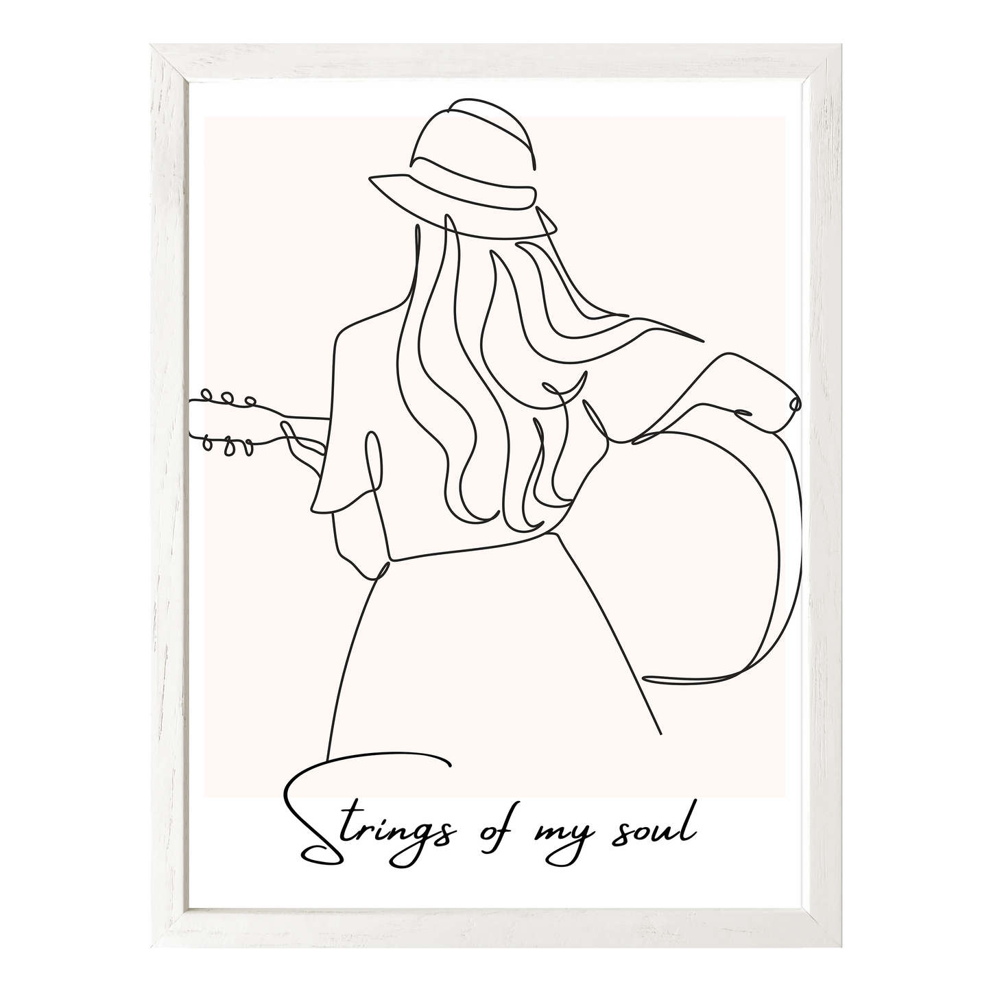 Strumming Vibes Framed Print - Masterpiece Print