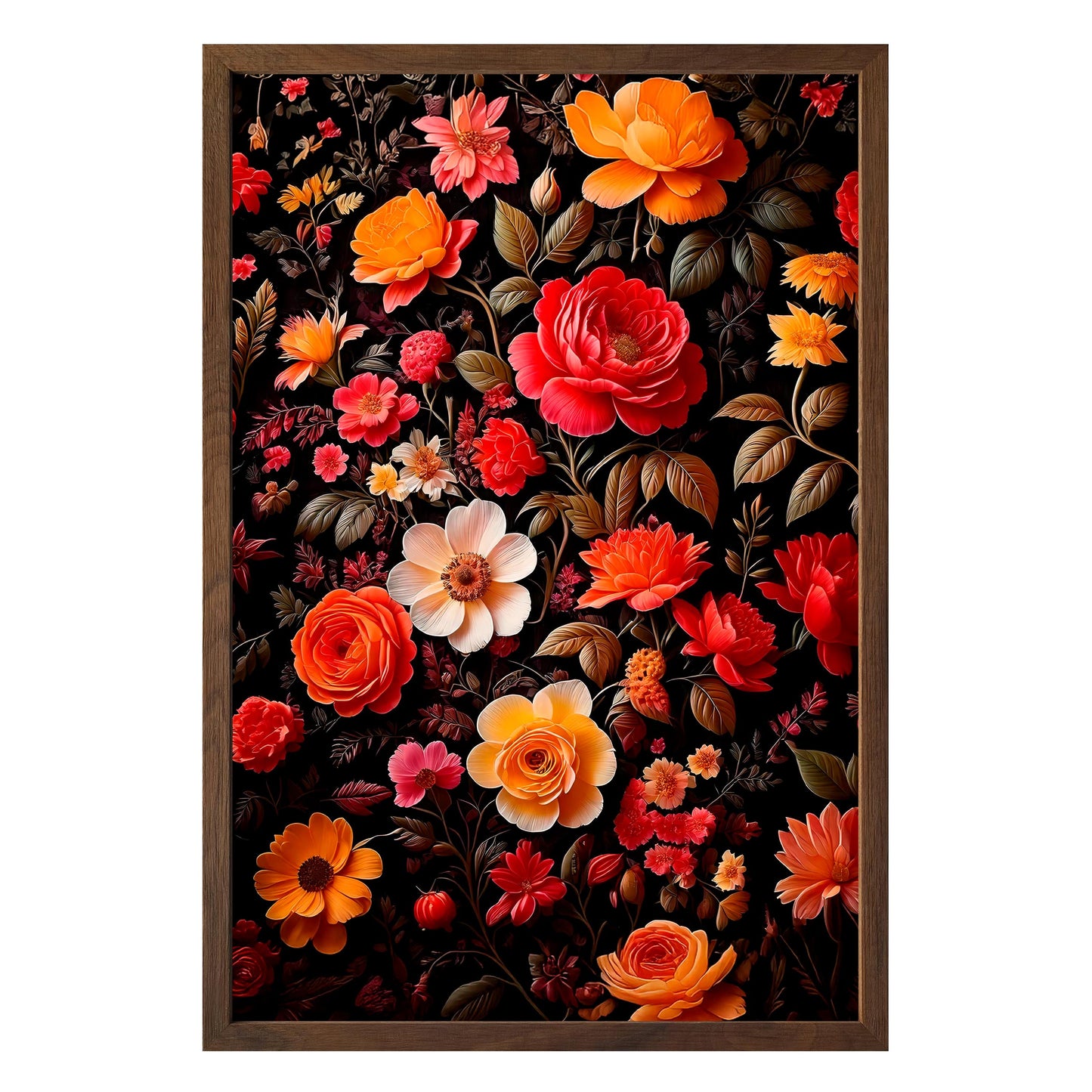 Vibrant Floral Symphony Framed Print