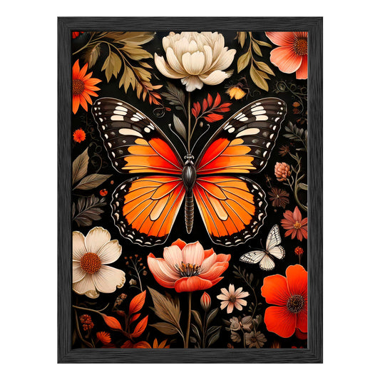 Vibrant Monarch Framed Print