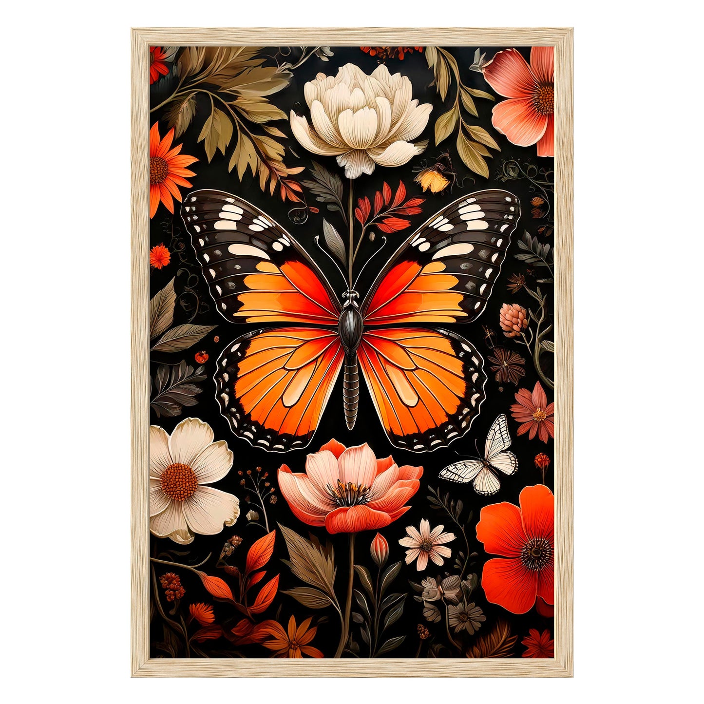 Vibrant Monarch Framed Print