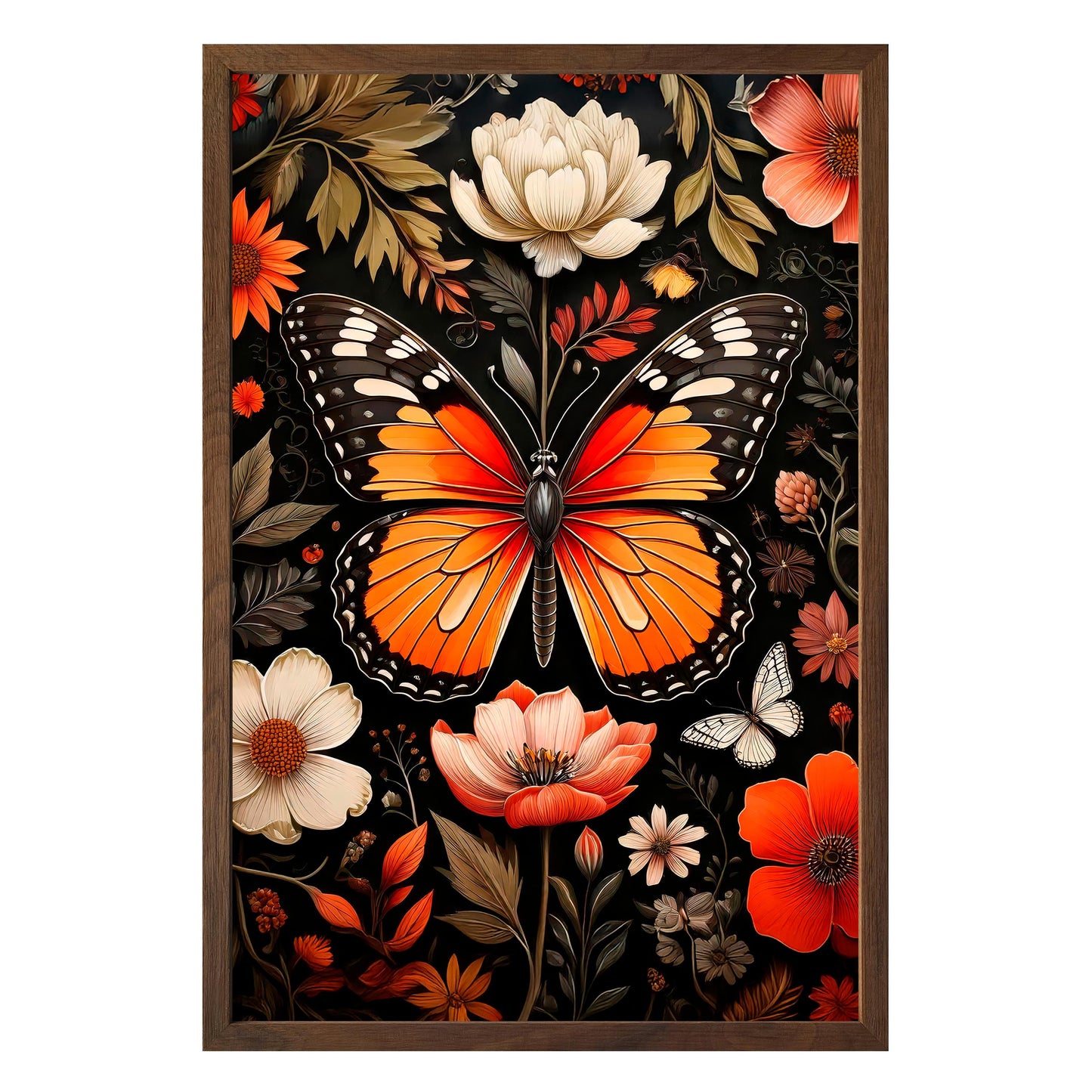 Vibrant Monarch Framed Print