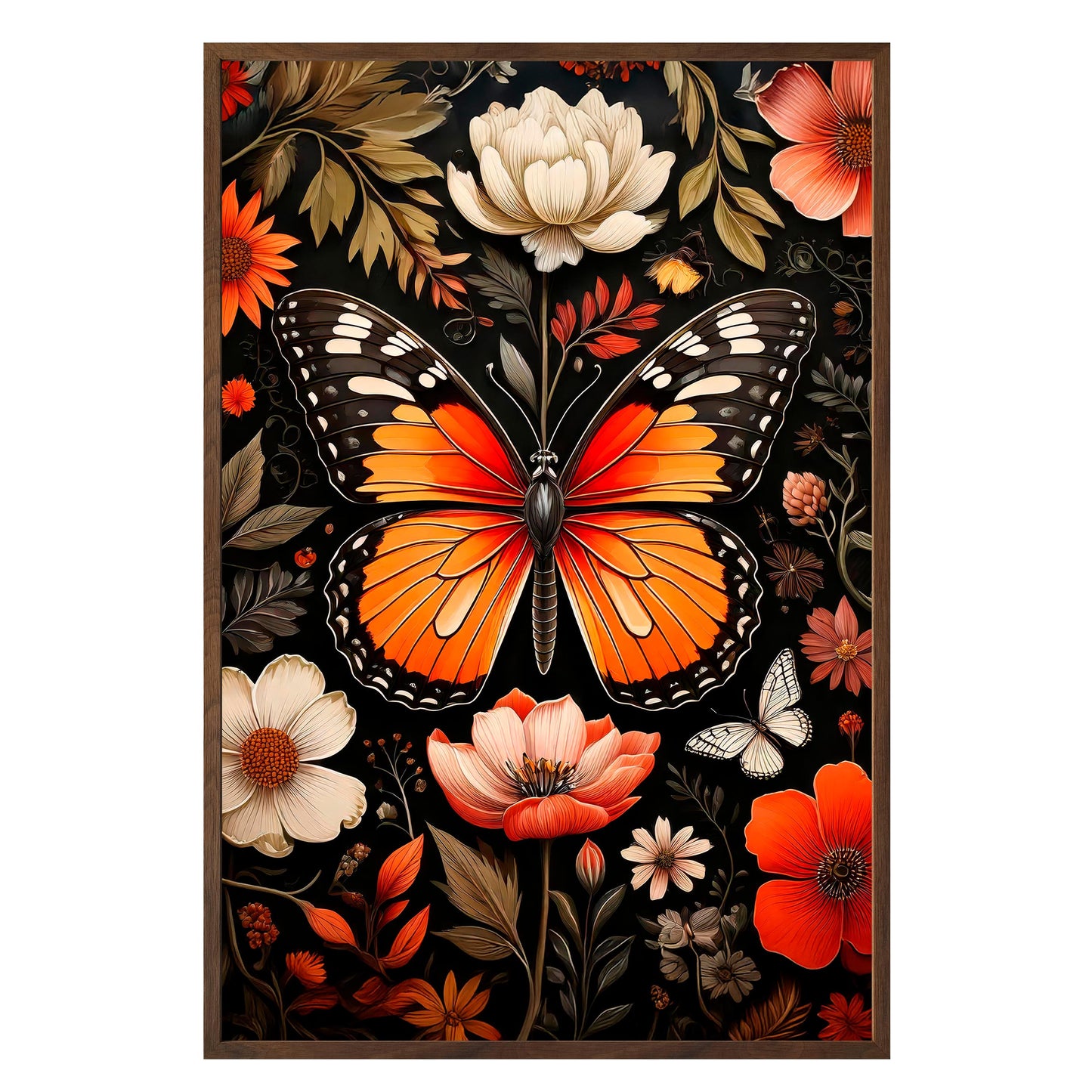 Vibrant Monarch Framed Print