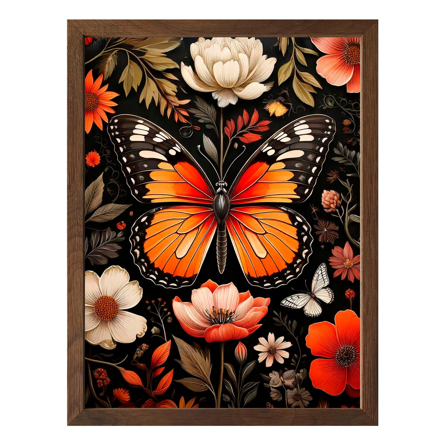 Vibrant Monarch Framed Print