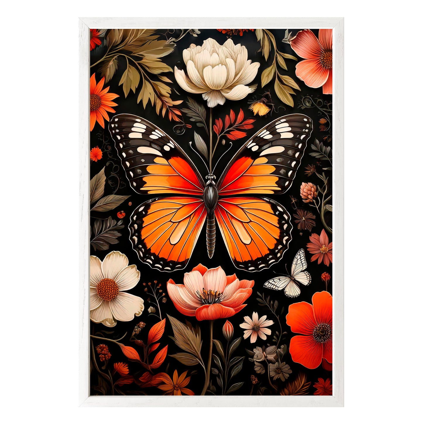 Vibrant Monarch Framed Print