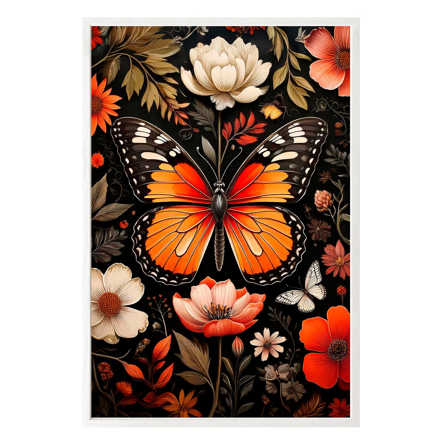 Vibrant Monarch Framed Print