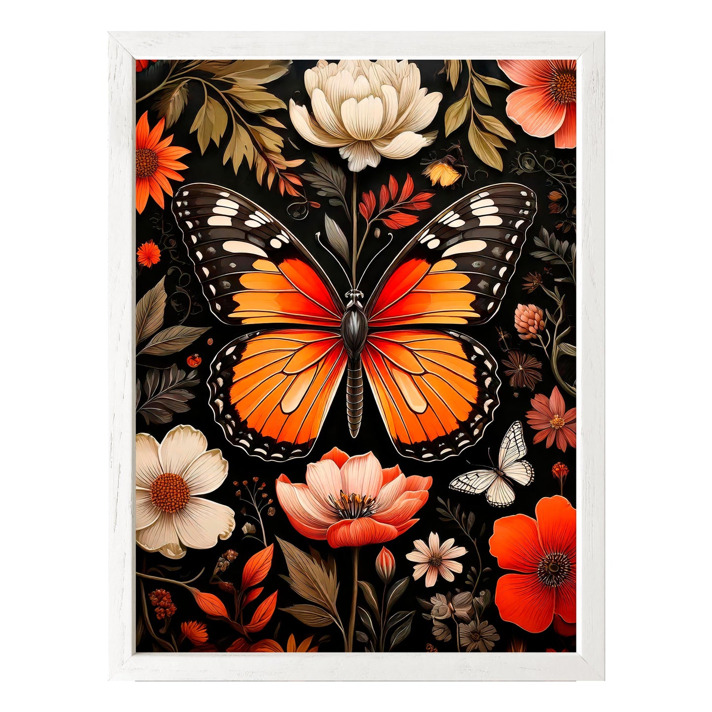 Vibrant Monarch Framed Print