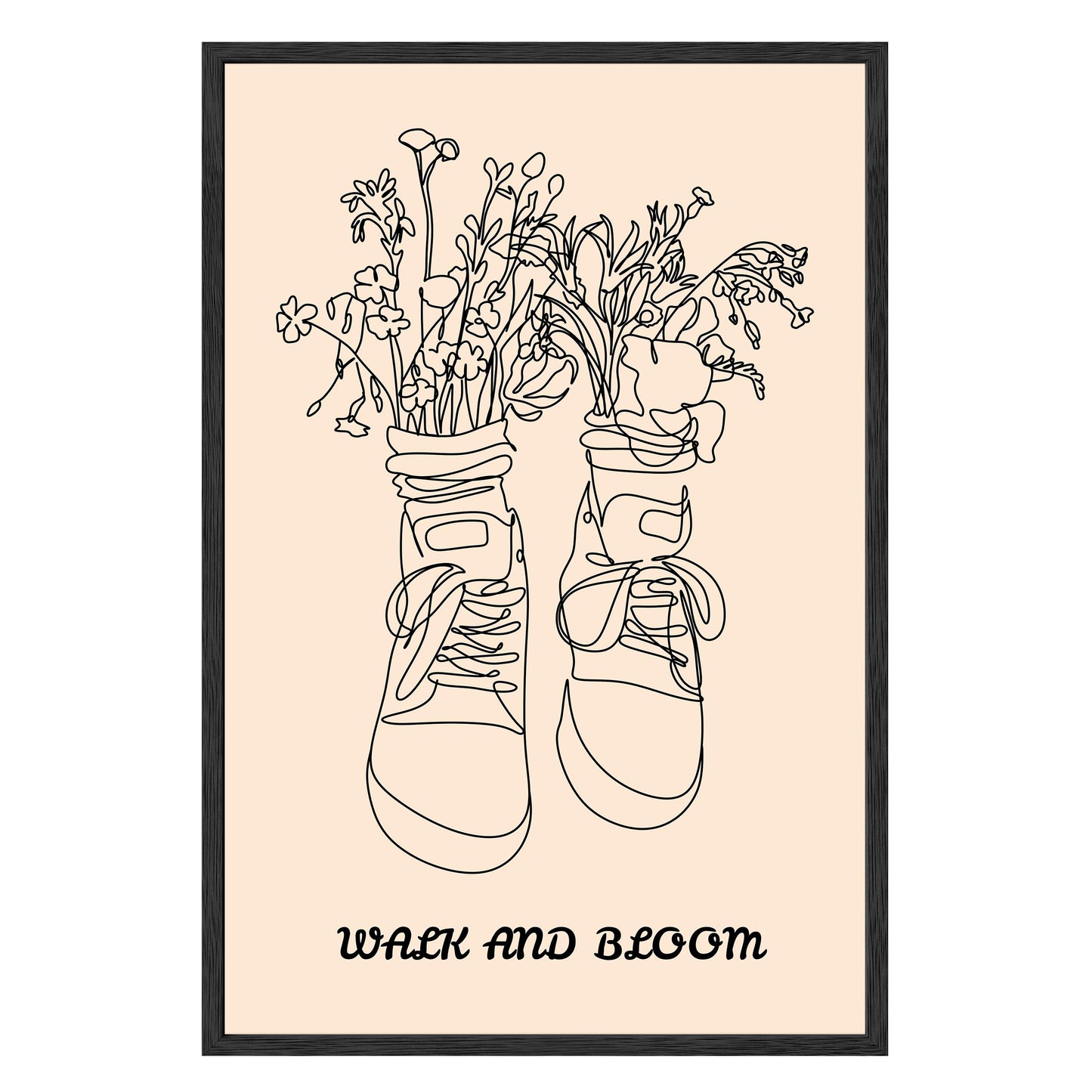 Walk and Bloom Framed Print