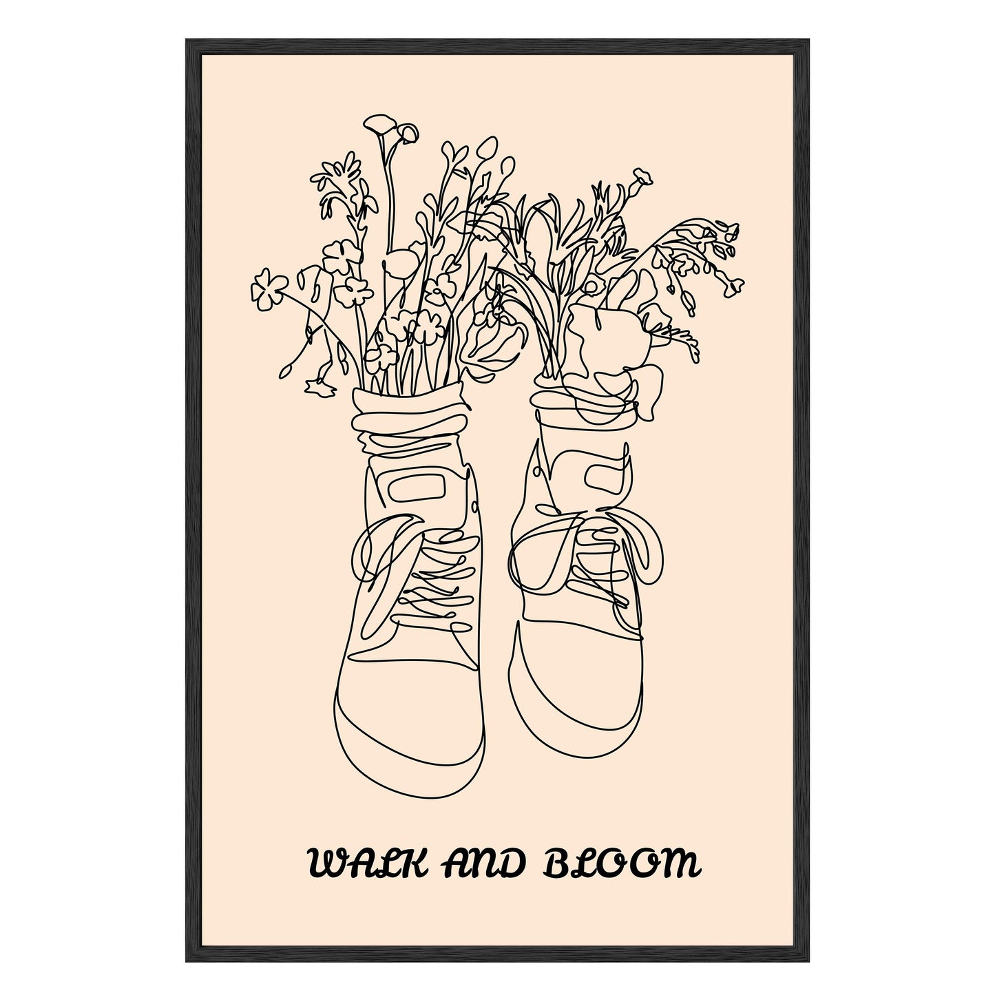 Walk and Bloom Framed Print
