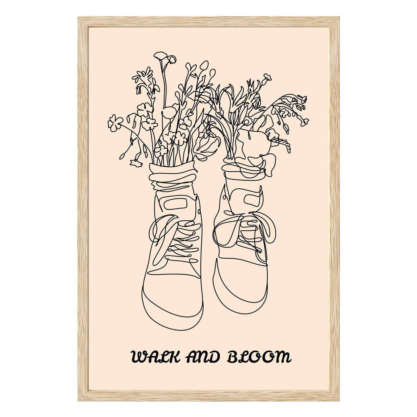 Walk and Bloom Framed Print