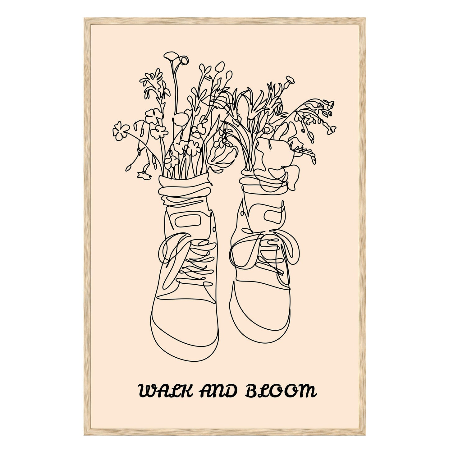 Walk and Bloom Framed Print