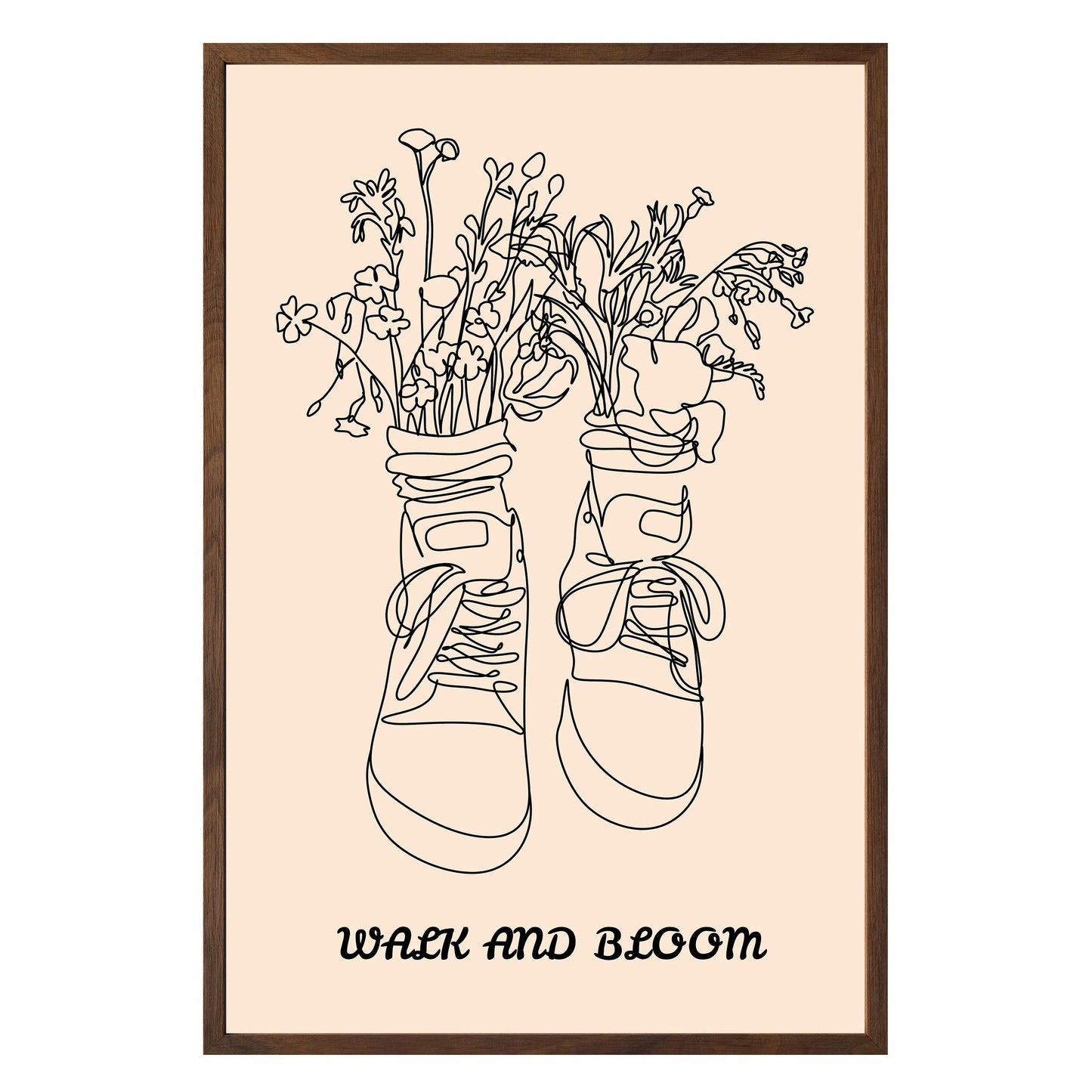 Walk and Bloom Framed Print