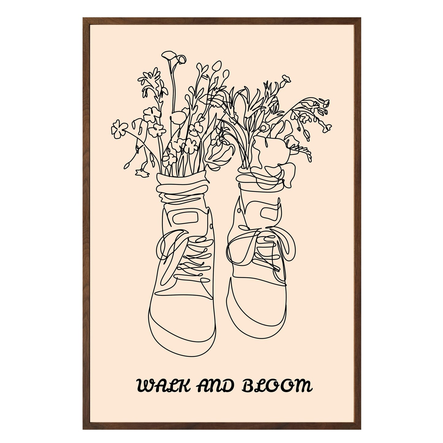 Walk and Bloom Framed Print