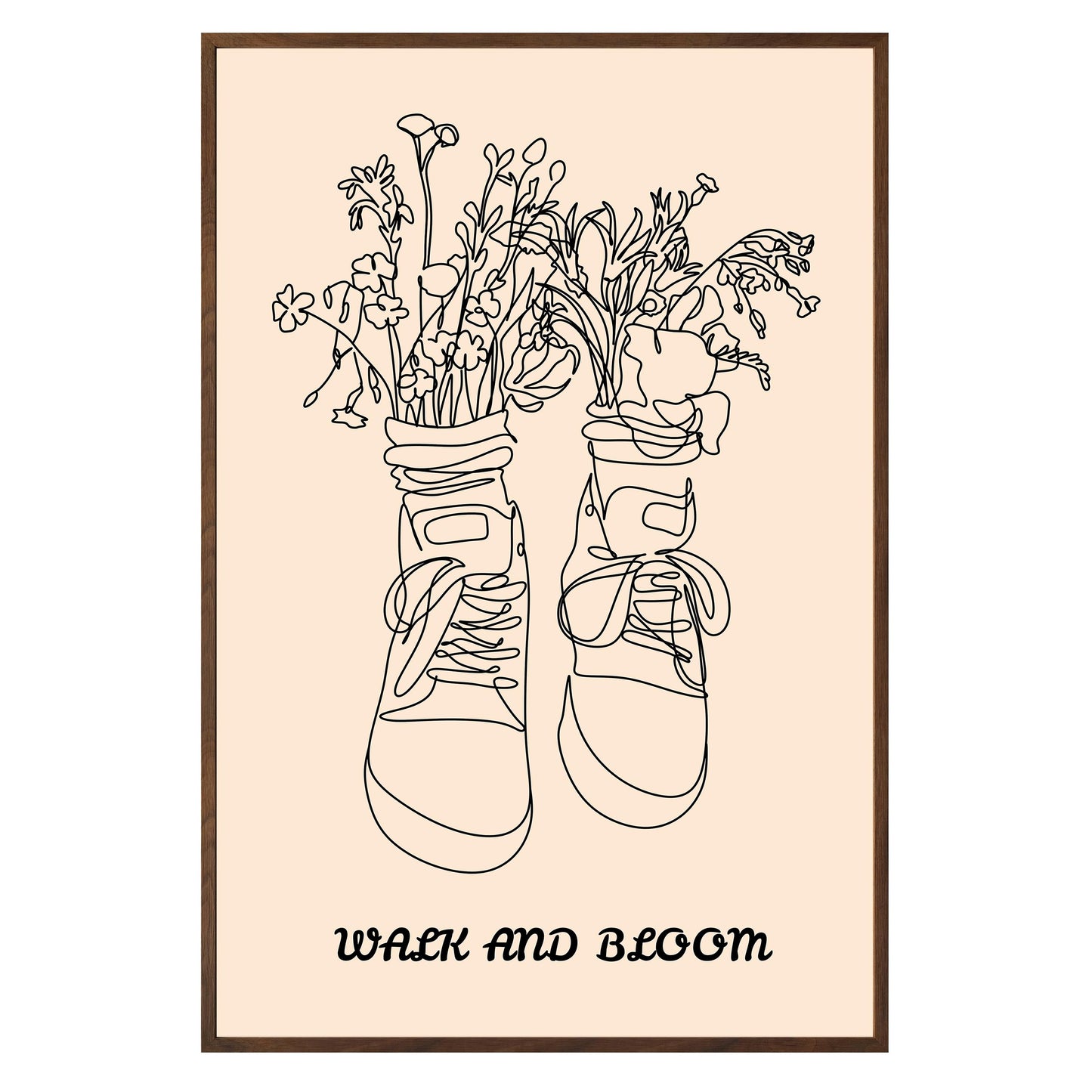 Walk and Bloom Framed Print