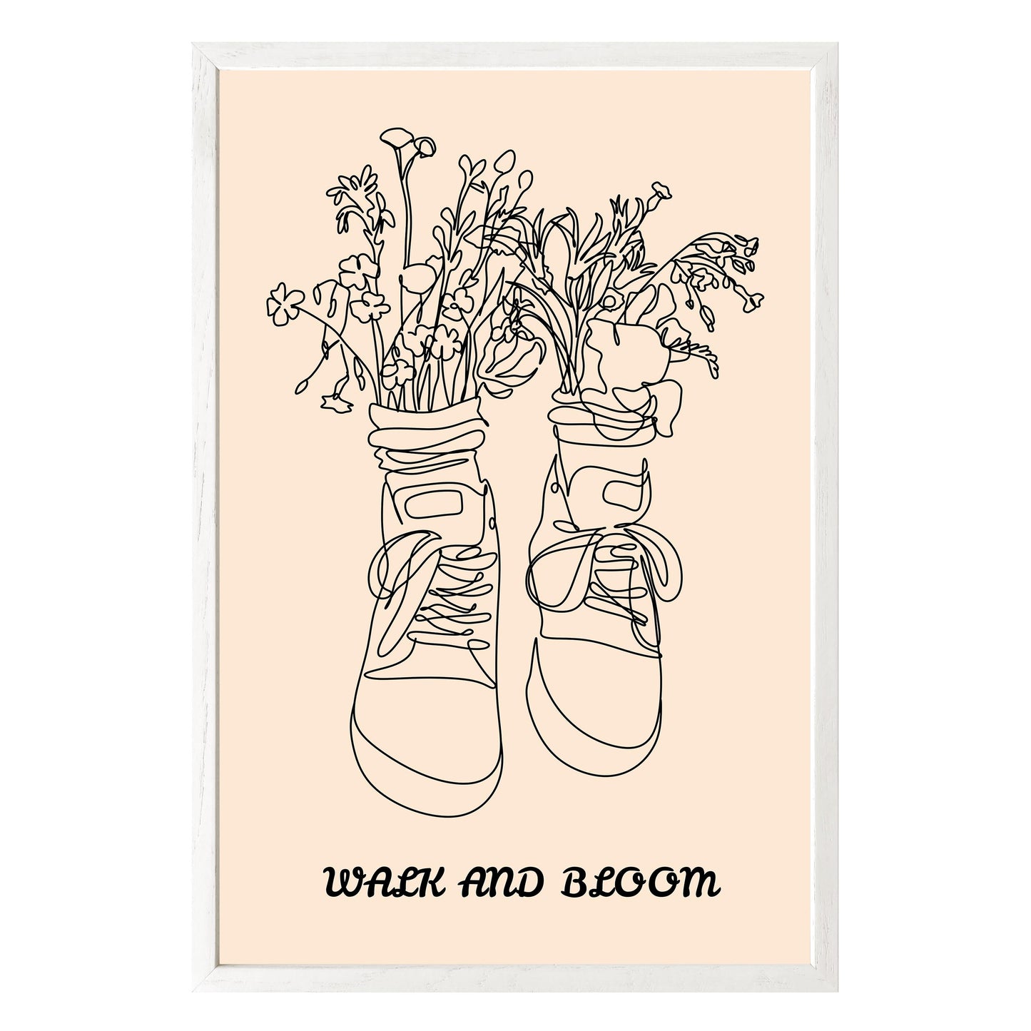 Walk and Bloom Framed Print