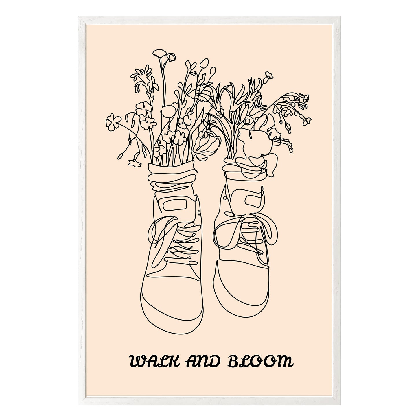 Walk and Bloom Framed Print