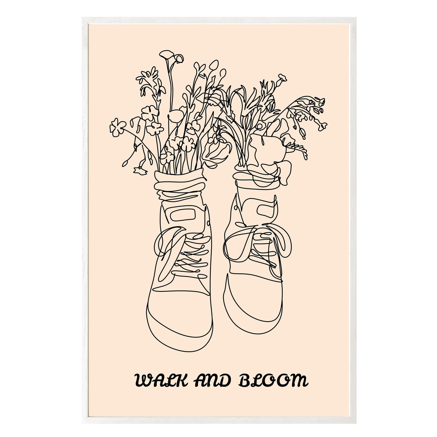 Walk and Bloom Framed Print