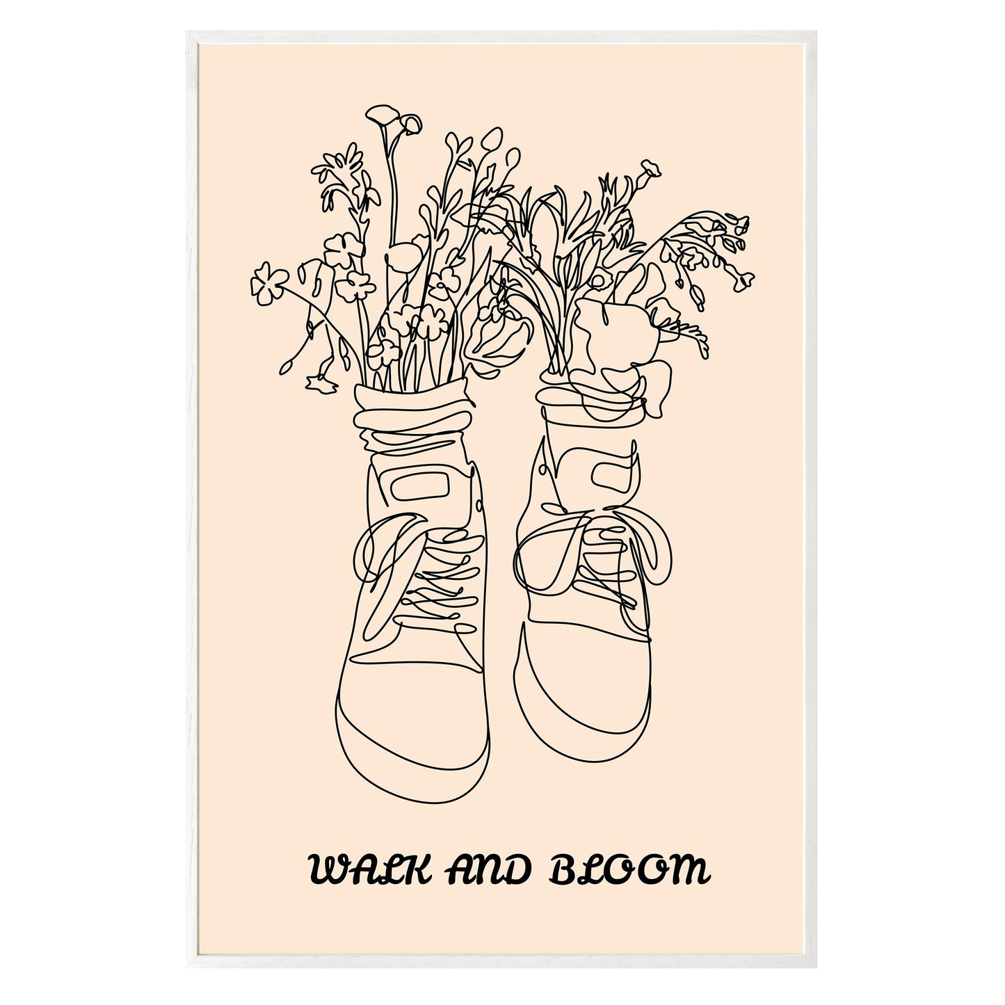 Walk and Bloom Framed Print