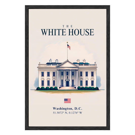 White House Framed Print - Masterpiece Print