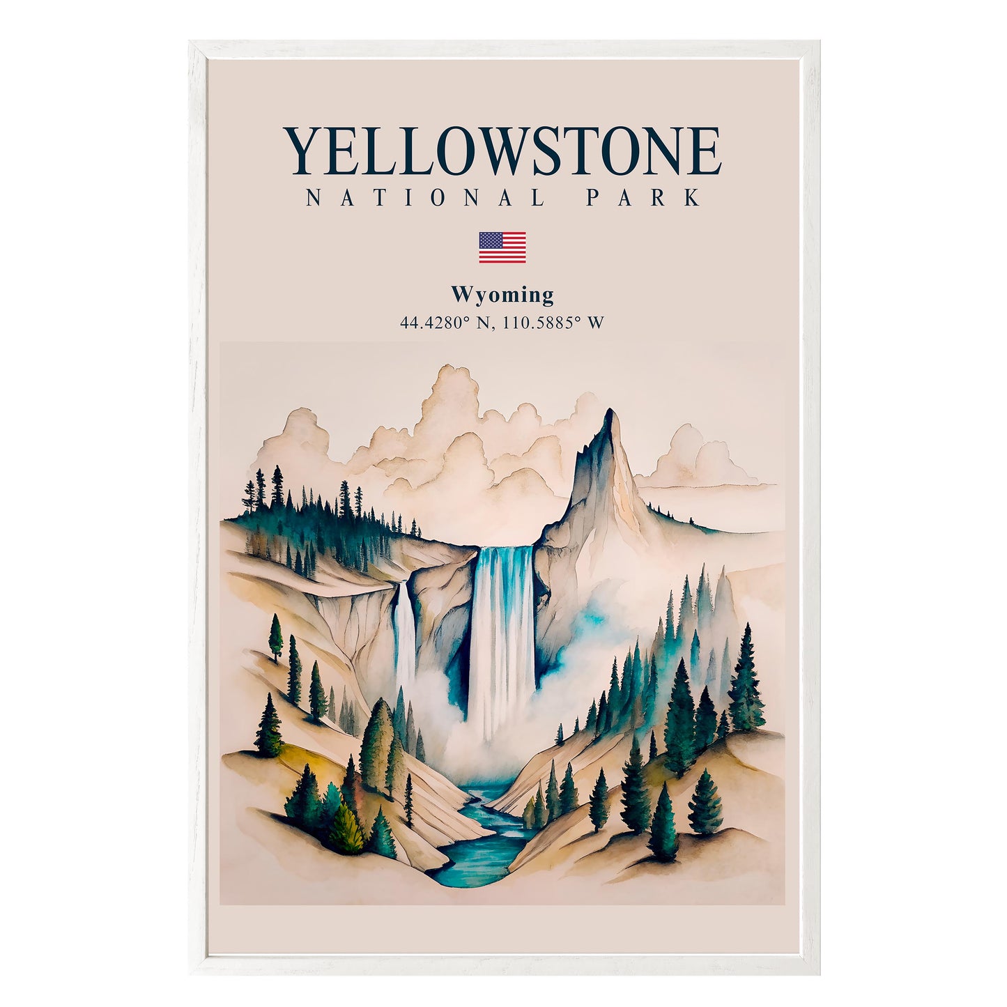 Yellowstone National Park Framed Print - Masterpiece Print